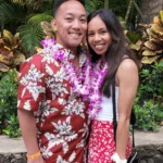 AJ Flores and wife in hawaii