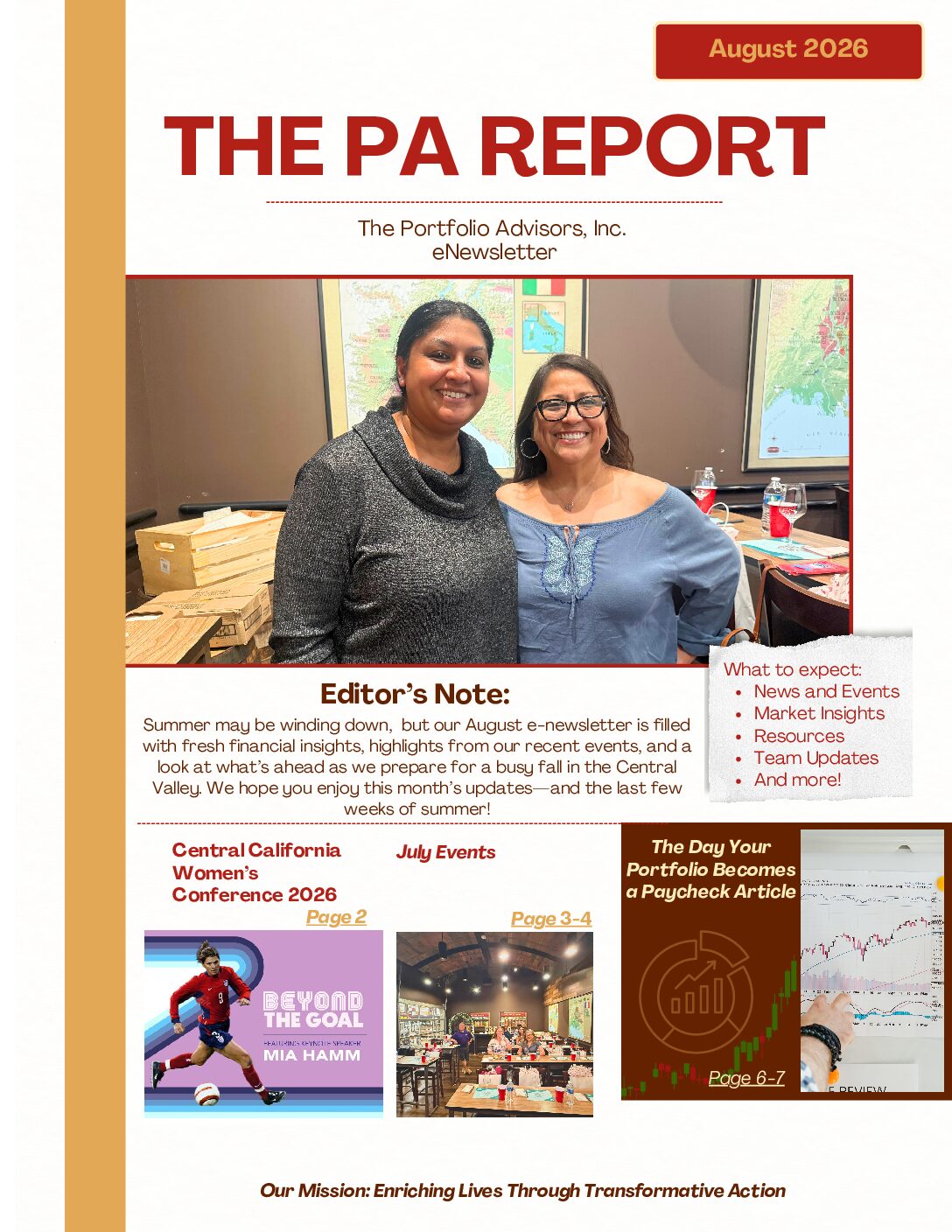 August 2026 eNewsletter