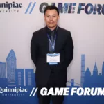 Eleazar Aguirre at the Quinnipiac University G.A.M.E. Forum in New York