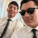 Eleazar Aguirre in a shirt and tie at a formal event